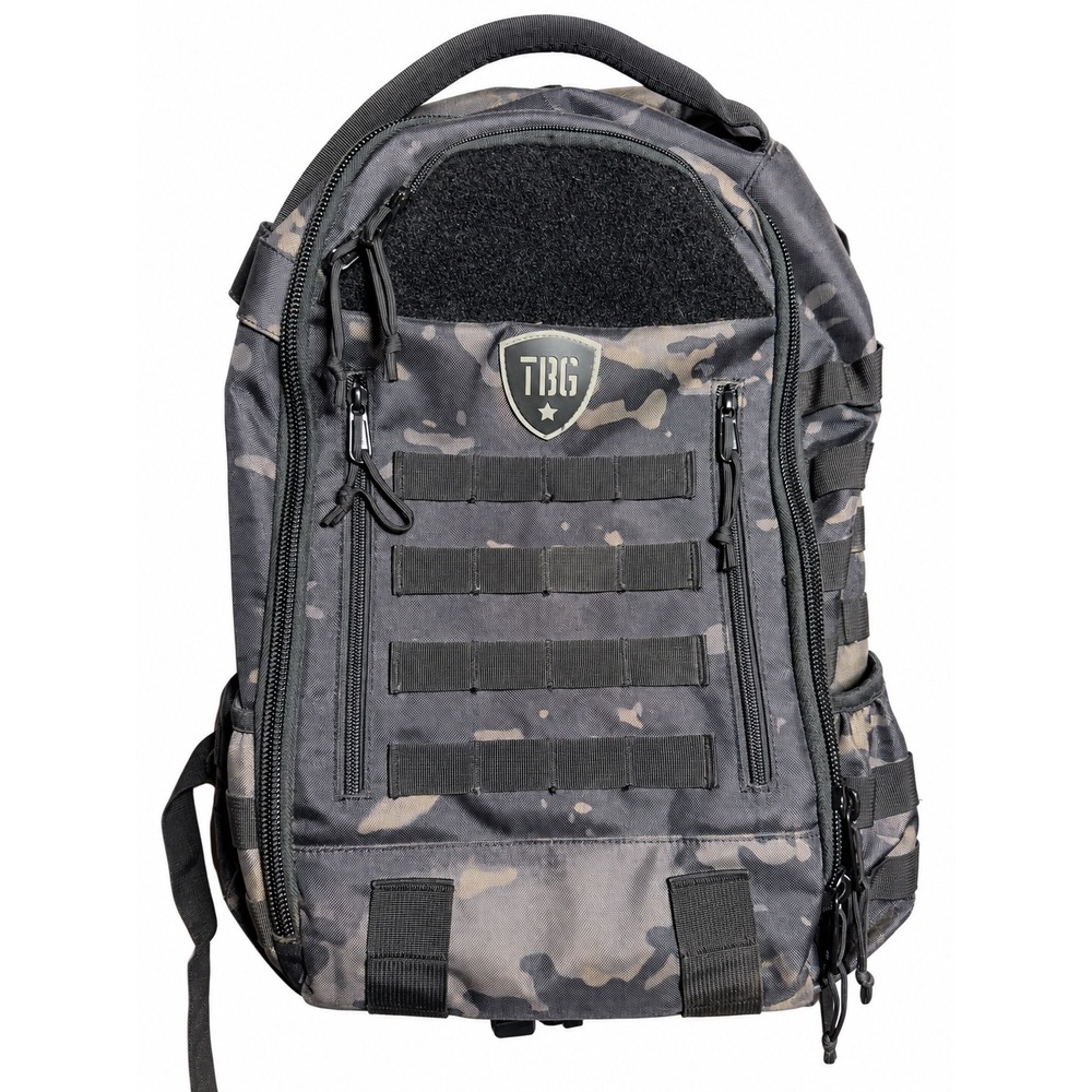 Tactical Baby Gear Deuce 2.0 Diaper Bag Backpack Black Camo MOLLE TBG